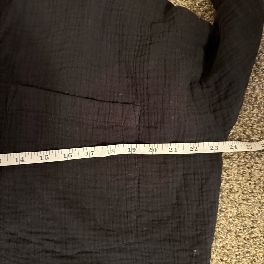 Madewell Black Button-Up Gauze Shirt - Picture 6 of 7
